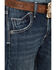 Wrangler Boys' Vintage Slim Fit Bootcut Jeans, Blue, hi-res