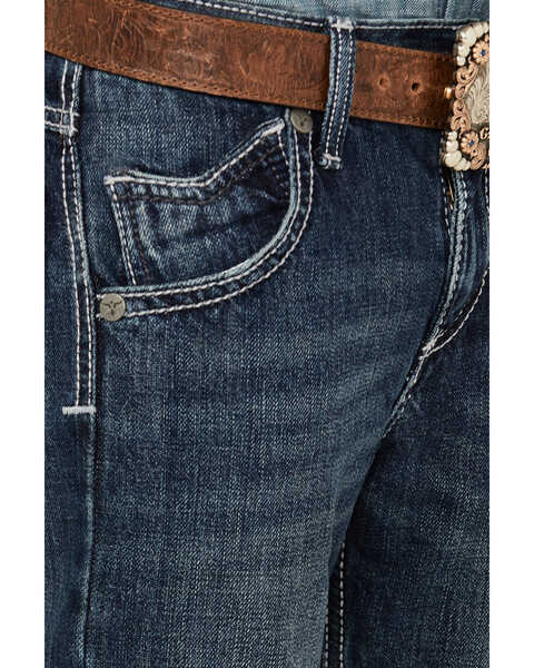 Image #2 - Wrangler Boys' Vintage Slim Fit Bootcut Jeans, Blue, hi-res