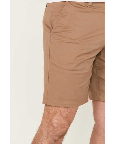 Image #2 - Brixton Men's Choice Stretch Twill Chino Shorts , Beige/khaki, hi-res