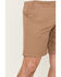Image #2 - Brixton Men's Choice Stretch Twill Chino Shorts , Beige/khaki, hi-res