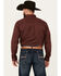 Image #4 - Cody James Men's Williams Mini Floral Print Long Sleeve Button-Down Stretch Western Shirt, Burgundy, hi-res