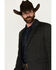 Image #2 - Rock & Roll Denim Men's Striped Paisley Print Sportcoat, Charcoal, hi-res