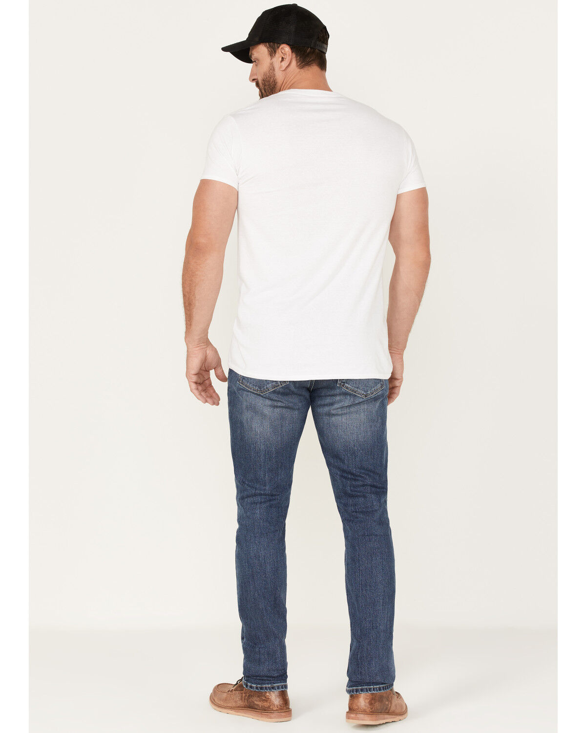 Image #3 - Brothers and Sons Men's Wilder Wash Stretch Slim Tapered Jeans, Dark Medium Wash, hi-res