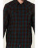 Image #3 - Moonshine Spirit Men's Vineyard Plaid Print Long Sleeve Snap Western Shirt, Purple, hi-res