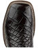 El Dorado Men's American Alligator Exotic Western Boots - Broad Square Toe , Dark Brown, hi-res