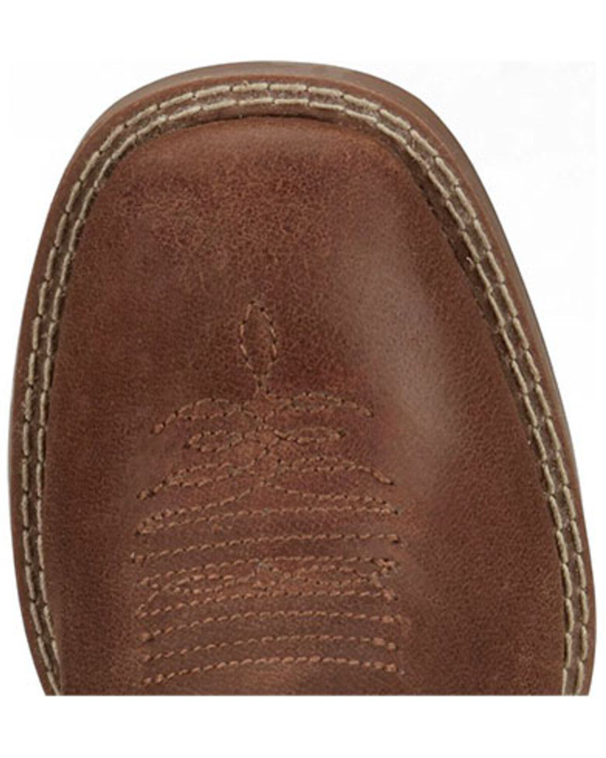 Image #6 - Justin Boys' Canter Western Boots - Broad Square Toe, Brown, hi-res