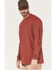 Image #2 - Hawx Men's Flag Logo Graphic Work T-Shirt, Black Cherry, hi-res