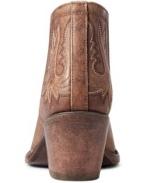 Image #3 - Ariat Women's Naturally Distressed Brown Dixon Western Fashion Bootie - Round Toe , Brown, hi-res