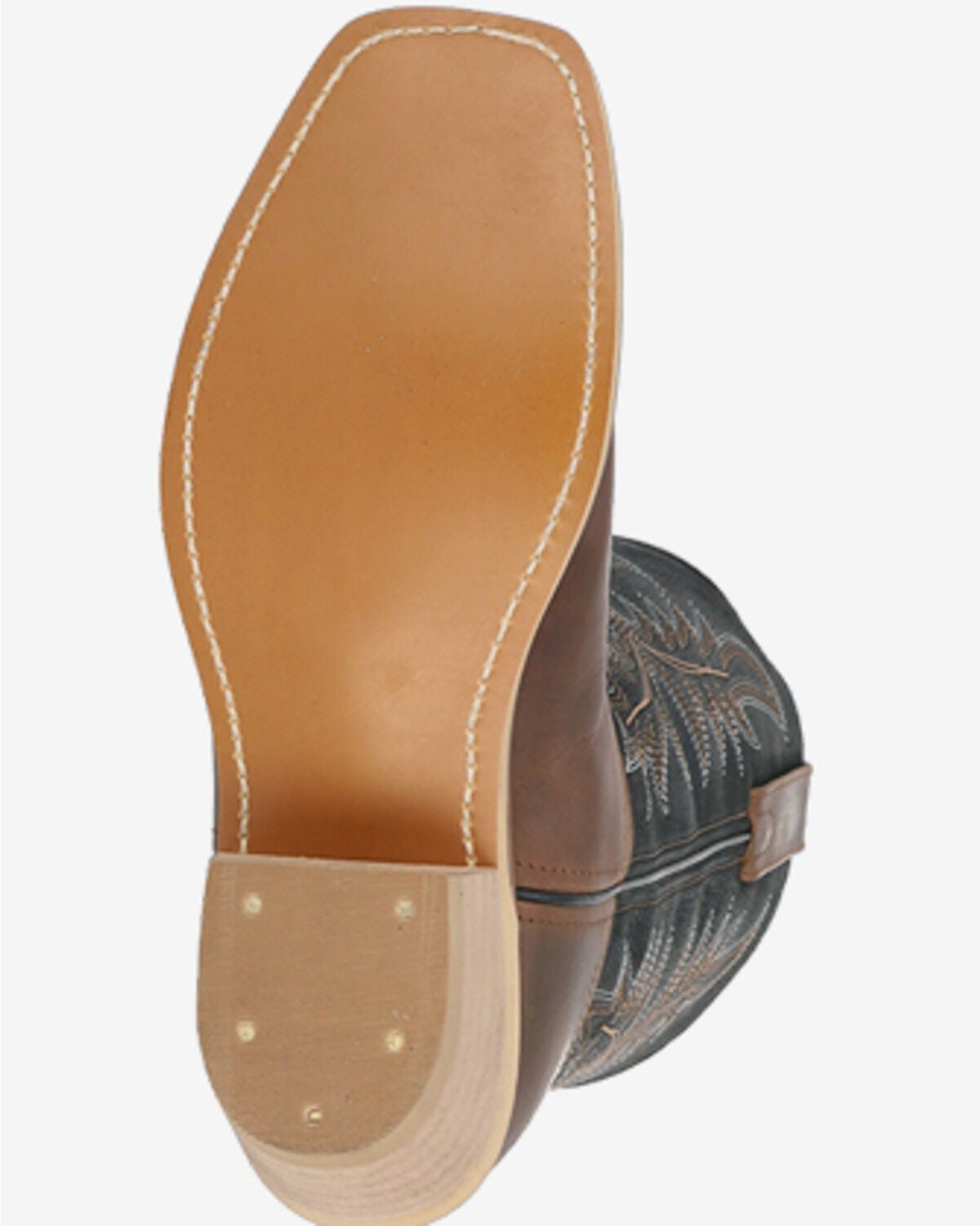 Image #6 - Smoky Mountain Men's Santa Fe Performance Western Boots - Square Toe, Brown/black, hi-res