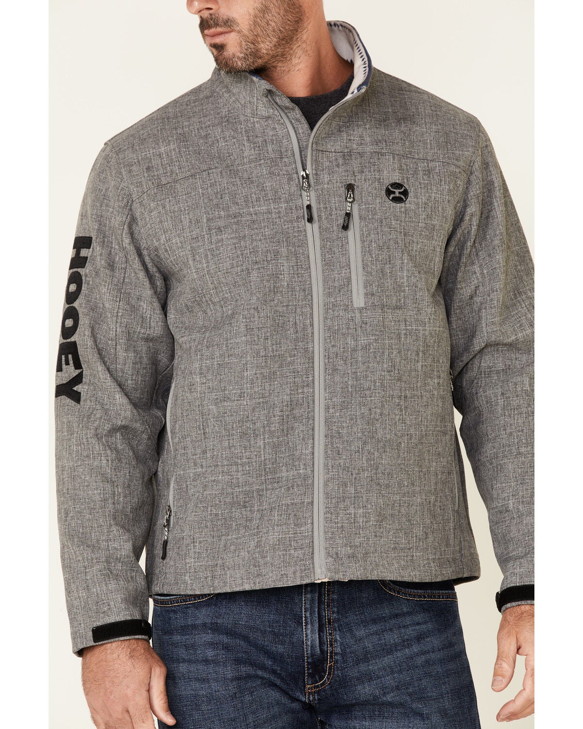 mens grey softshell jacket