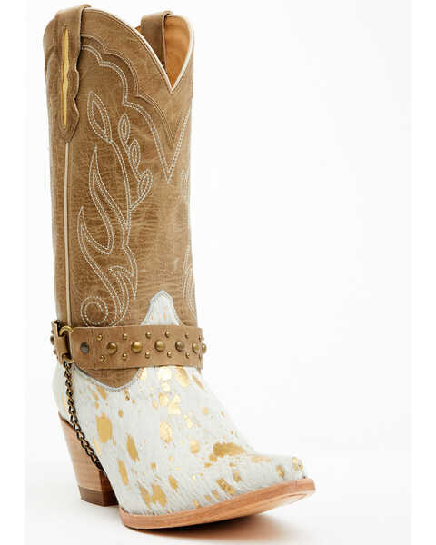 Idyllwind Women's Tamara Western Boots - Snip Toe , Tan, hi-res
