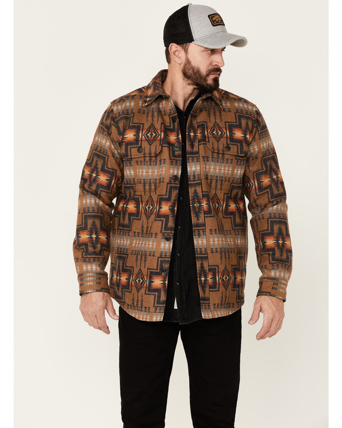 pendleton fleece lined shirt jacket