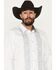 Image #2 - Moonshine Spirit Men's Heart Embroidered Long Sleeve Snap Western Shirt, White, hi-res