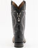 Ferrini Men's Lizard Western Boots - Square Toe, Black, hi-res