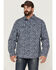 Image #1 - Brothers and Sons Men's All-Over Print Long Sleeve Button Down Western Shirt, Navy, hi-res