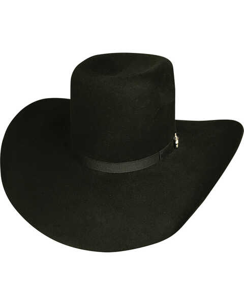 Bullhide Men's Chute Boss Black 8X Fur Cowboy Hat, Black, hi-res