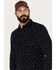 Image #2 - Pendleton Men's Corduroy Long Sleeve Western Snap Shirt, Blue, hi-res