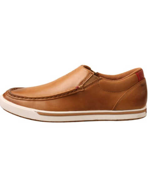 Image #3 - Twisted X Women's Burnished Leather Slip-On Shoes, Brown, hi-res