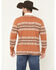 Image #4 - RANK 45® Men's Southwestern Striped Rugby Polo Shirt, Cognac, hi-res