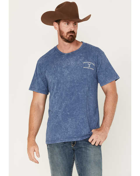 Changes Men's Dutton Ranch Steerhead Short Sleeve Graphic T-Shirt, Navy, hi-res