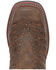 Image #6 - Laredo Women's Stella Leopard Print Inlay Studded Western Performance Boots - Square Toe, Brown, hi-res