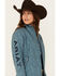 Image #2 - Ariat Women's Printed Team Softshell Jacket, Teal, hi-res