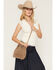 Image #1 - Avondayle Women's Suede Drawstring Bucket Bag, Tan, hi-res
