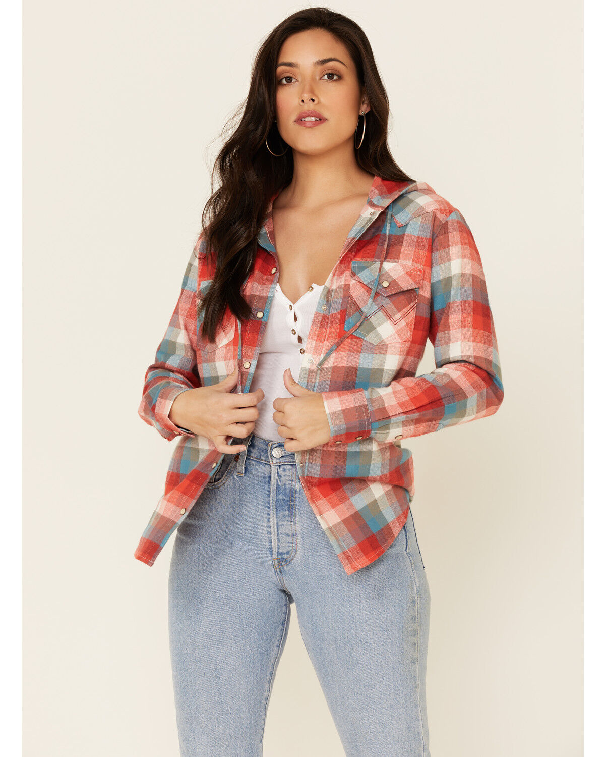 women's long sleeve hooded shirts & tops