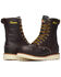 Image #5 - Thorogood Men's Boot Barn Exclusive Waterproof 8" Made In The USA Moc Work Boots - Steel Toe, Brown, hi-res