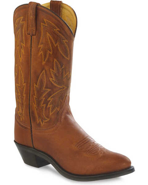 Old West Women's Tan Cowgirl Boots - Medium Toe, Tan, hi-res