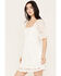 Image #2 - En Creme Women's Allover Crochet Short Sleeve Mini Dress, , hi-res