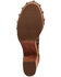 Image #7 - Dingo Women's Clover Wooden Sandals, Brown, hi-res