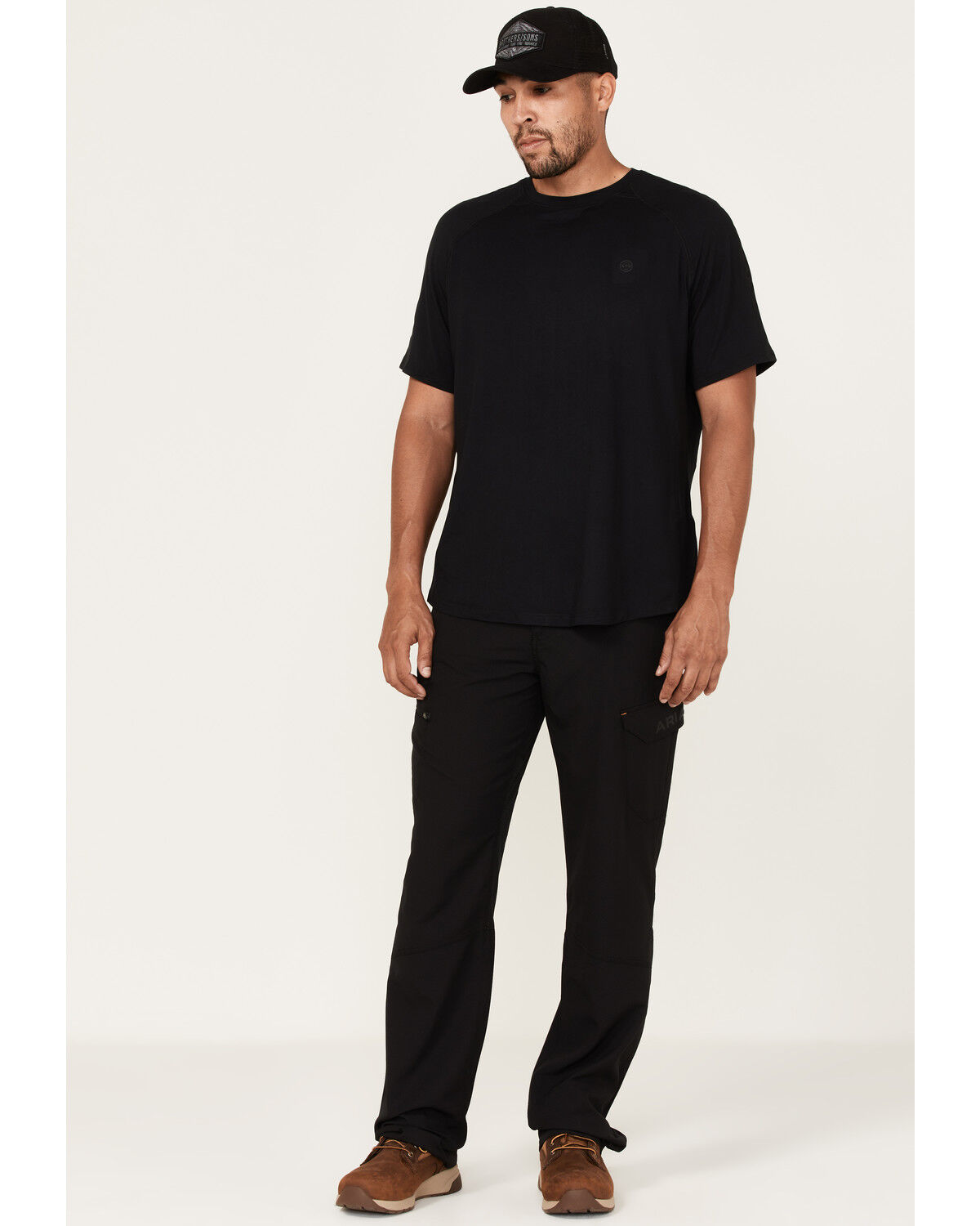 Image #1 - Ariat Men's M5 Work Flow Rebar Ultralight Straight Leg Work Pants, Black, hi-res