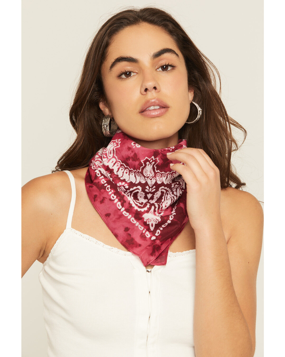Image #1 - Idyllwind Women's Qualynn Bandana, Red, hi-res