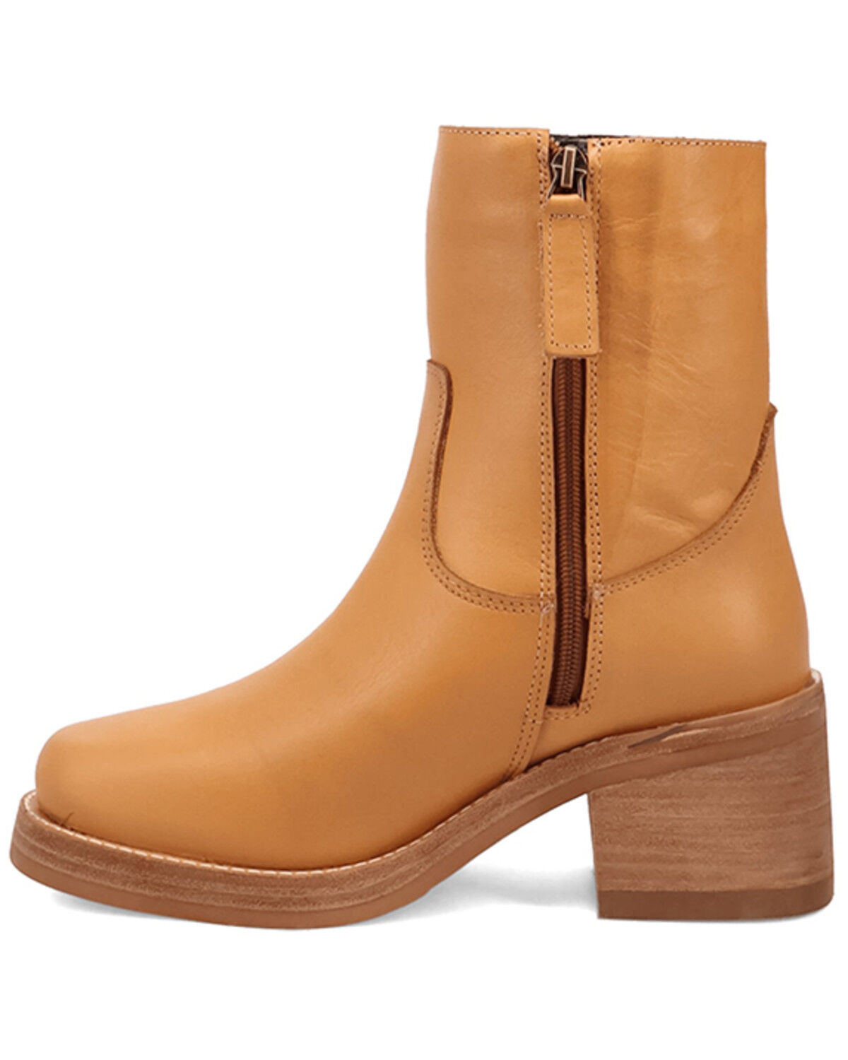 Image #3 - Dingo Women's Roxy Fashion Booties - Round Toe, Mustard, hi-res