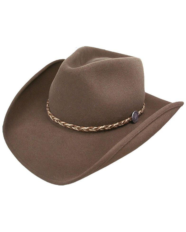 Stetson Men's Rawhide 3X Buffalo Felt Western Hat, Mink, hi-res