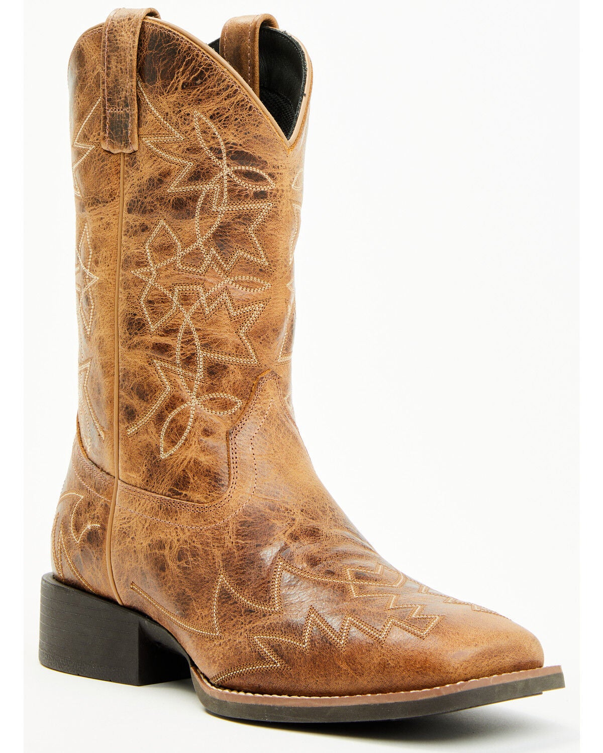 Image #1 - Cody James Ace&trade; Western Boots - Broad Square Toe, Brown, hi-res
