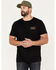 Brixton Men's Palmer Proper Logo Short Sleeve Graphic T-Shirt, Black, hi-res