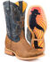 Image #1 - Tin Haul Men's A-Maze-In Western Boots - Broad Square Toe, Brown, hi-res