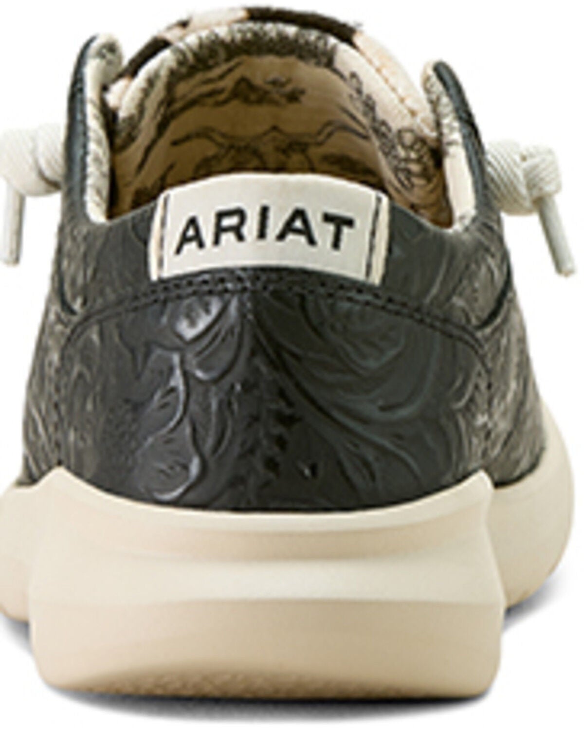 Image #5 - Ariat Women's Hair-On Tooled Hilo Casual Shoes - Moc Toe, Black, hi-res