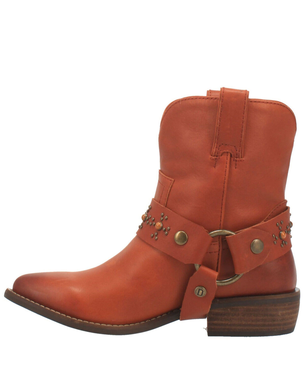 Image #3 - Dingo Women's Silverada Western Booties - Round Toe, Brown, hi-res