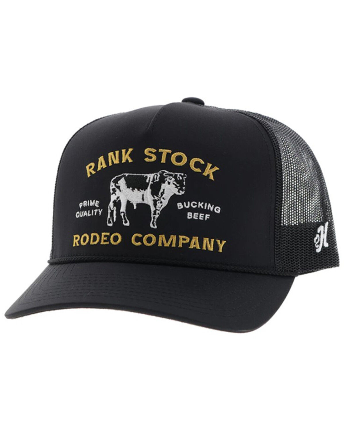 Image #1 - Hooey Men's Rank Stock Trucker Cap, Black, hi-res