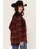 Image #4 - Wrangler Retro Women's Plaid Print Long Sleeve Snap Western Shirt, Brown, hi-res