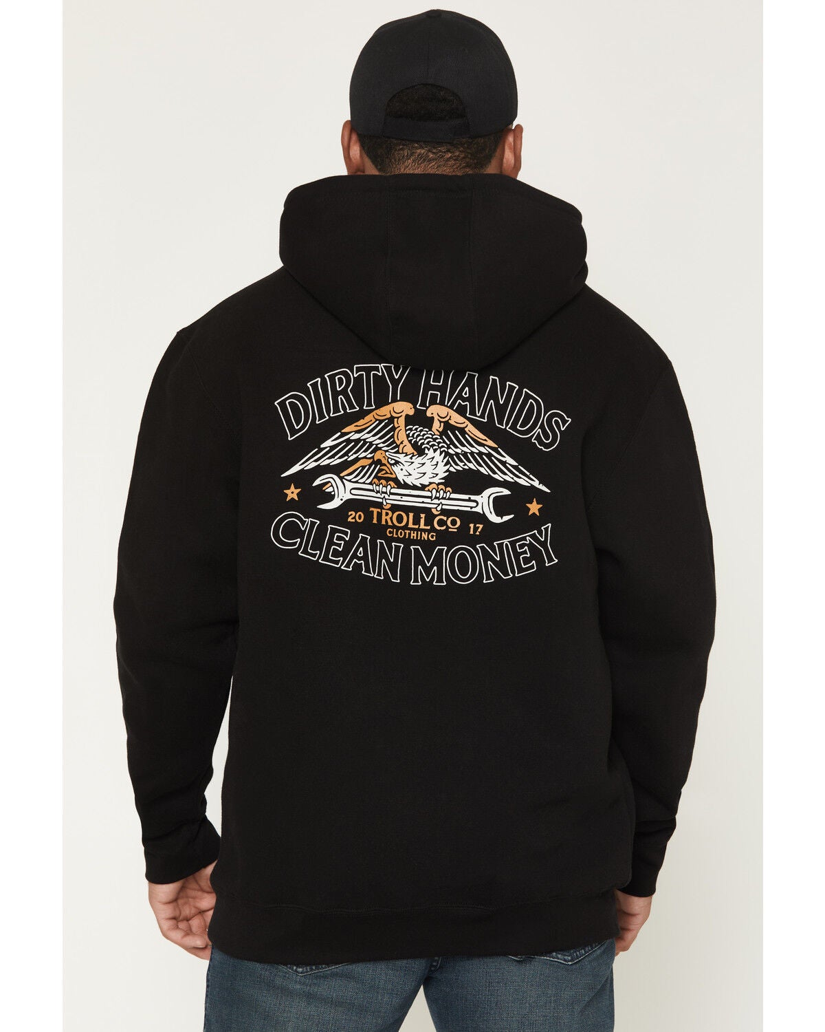 Troll Co Men's DHCM Wing Spanner Hooded Sweatshirt, Black, hi-res