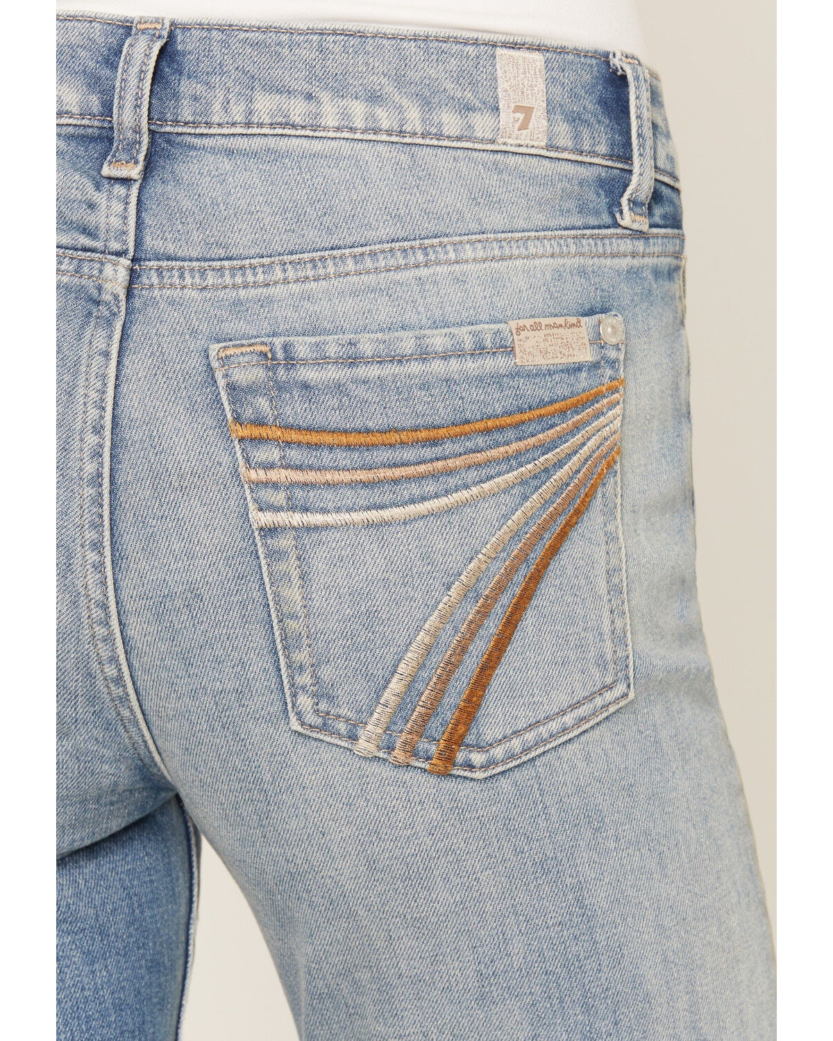 Image #2 - 7 For All Mankind Women's Light Wash Tailorless Bootcut Stretch Denim Jeans, Light Wash, hi-res