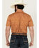 Image #4 - RANK 45® Men's Decker Geo Print Short Sleeve Performance Stretch Button-Down Western Shirt, Gold, hi-res
