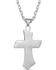 Image #2 - Montana Silversmiths Men's Inner Light Turquoise Cross Necklace, Silver, hi-res
