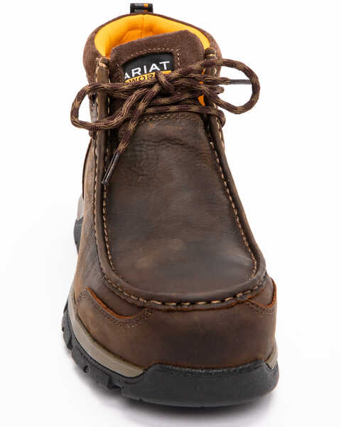 Image #4 - Ariat Men's Waterproof Edge LTE Moc Boots - Composite Toe , Dark Brown, hi-res