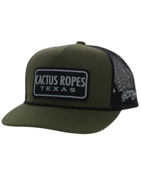 Hooey Men's Cactus Ropes Trucker Cap, Olive, hi-res