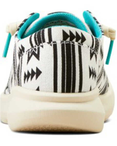 Image #3 - Ariat Women's Stark Southwestern Print Hilo Casual Shoes - Moc Toe , White, hi-res